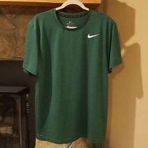 Nike Dry Fit Shirt Mens sz L Hunter Green